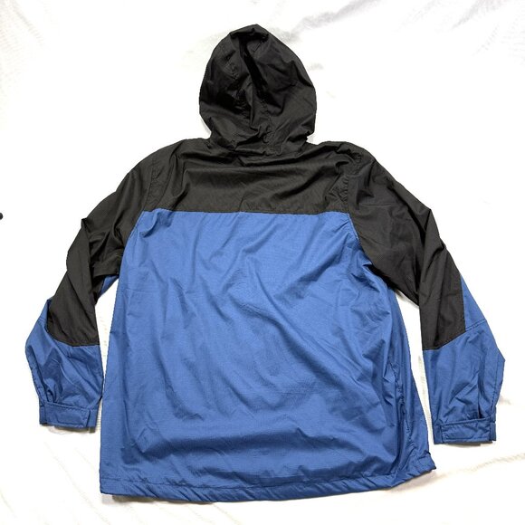 GERRY Hooded Full zip jacket XXL Blue/Black Light Weight - Picture 3 of 10